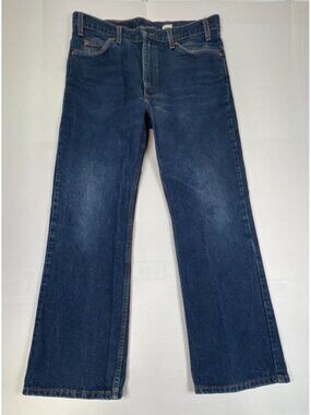 Levi’s 517 Men 36 x 30 Boot Cut Orange Tab Blue Denim Jeans Made in USA Vintage